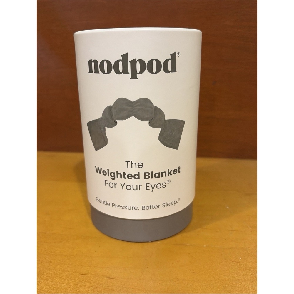 Nodpod Weighted Blanket Sleep Mask Gray NEW